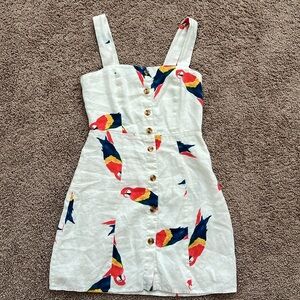 Farm Rio Parrot Mini Dress